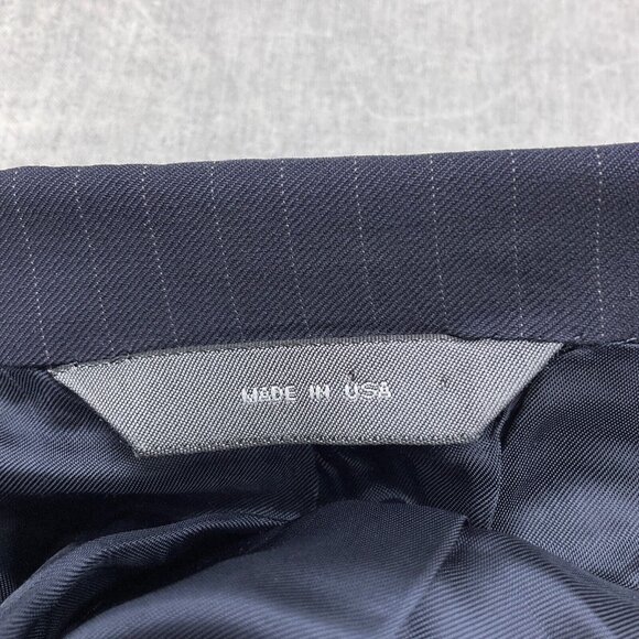 Brooks Brothers Blazer‎ Men 48 Blue Pinstripe Bespoke Classic Career USA VTG - Picture 12 of 13